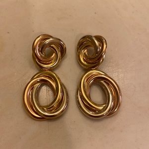 Gold earrings